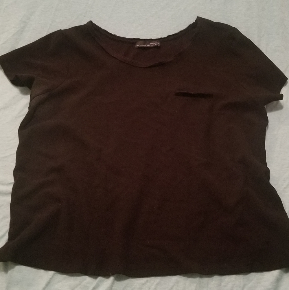 Longer cropped shirt